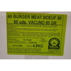 HAMBURGER   BOEUF  60 X 80...