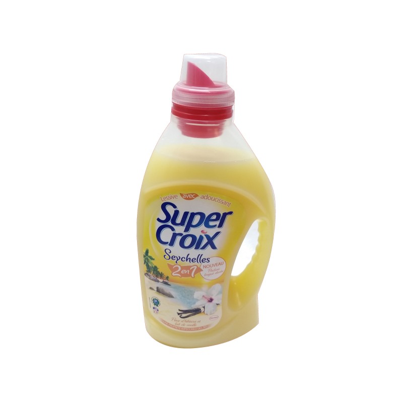 Lessive liquide super croix seychellest lait de vanille) 25 lavages