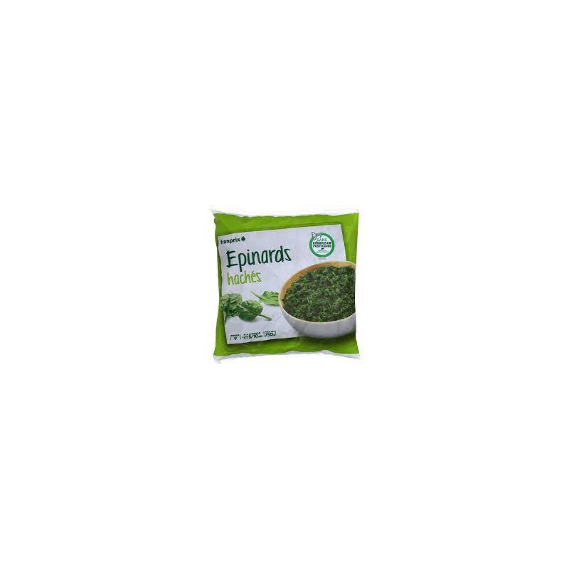 pépites d'épinards hachées - great value - 500g