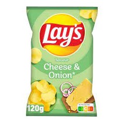 CHIPS CHEESE ONION 120G LAYS 