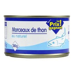 MORCEAUX DE THON AU NATUREL...